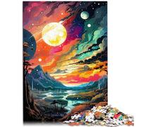 Puzzle per adulti 1000 pezzi sguardo al sole difficile e stimolante 38 x 52 cm per alleviare lo stress sfida difficile per bambini dai 14 anni in su