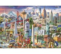 Puzzle per adulti 1000 pezzi simboli del Nord America 70 x 50 cm puzzle per adulti gioco educativo sfida giocattolo 1000 pezzi puzzle per adulti bambini