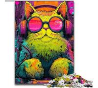 Puzzle per adulti 1000 pezzi, simpatici puzzle in legno raffiguranti gatti, 50x75cm, ideali per gli innamorati, perfetti come regalo di Natale, Capodanno e San Valentino