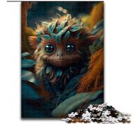 Puzzle per adulti 1000 pezzi simpatico alieno della foresta in legno, regalo divertente e attività per la casa 50x75cm festa di compleanno per uomini e donne