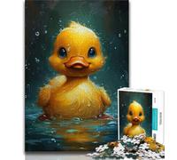 Puzzle per adulti 1000 pezzi simpatico anatroccolo giallo per adolescenti interessante riduzione dello stress interazione genitore-figlio 75x50cm