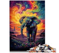 Puzzle per Adulti 1000 pezzi Sinfonia di elefanti Giochi Giocattoli Regalo di compleanno, Regali, Arte Murale 14,96 pollici x 20,47 pollici per adolescenti 14+