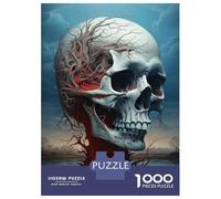 Puzzle Per Adulti 1000 Pezzi Skull Tree Art Print Puzzle Per Adolescenti Giocattoli Antistress Sfida Difficile Regali Unici Per Compleanno 52x38cm/1000pcs