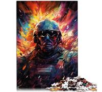 Puzzle per adulti 1000 pezzi "Soldier Psychedelic Relax Games" 26 x 38 cm, regali per amici e familiari per adolescenti dai 14 anni in su