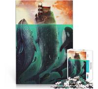 puzzle per adulti 1000 pezzi Sotto l'isola Fatto di carta，per età pari o superiore a 14 anni Vacanze a casa: ammazzare il tempo Idee regalo。misurare：38x52cm/14.96x20.47pollice
