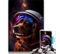 Puzzle per adulti 1000 pezzi Space English Cocker Puzzle per adolescenti, gioco stimolante ideale come regalo per tutta la famiglia (dimensioni 38x26cm)