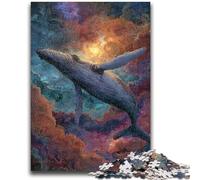 Puzzle per adulti 1000 pezzi Space Whale Family Fun per un divertimento ideale come regalo per tutta la famiglia dai 14 anni in su 50x75cm