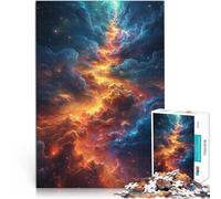 Puzzle per adulti, 1000 pezzi, spazio spaziale, bel neon, come regalo puzzle, per alleviare lo stress, sfida difficile per adolescenti dai 14 anni in su, 26 x 38 cm