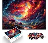 Puzzle per adulti 1000 pezzi spettacolo giocattoli educativi 50x70cm con poster coordinato e foglio di domande per i 14 anni e più