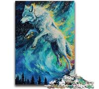 Puzzle per adulti 1000 pezzi Spirit Wolf per 14+ gioco di sfida unico giochi per famiglie regali di compleanno di Natale 38x26cm