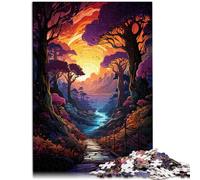 Puzzle per adulti 1000 pezzi Splendidi paesaggi fantastici competizione di velocità della mano analisi e logica per adolescenti età 14 anni e oltre 26x38cm