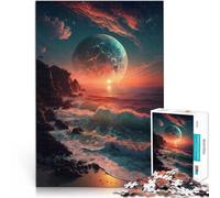 Puzzle per adulti, 1000 pezzi, splendido tramonto, gioco stimolante, giocattoli per allenare il cervello e le mani per adolescenti dai 14 anni e oltre 50 x 70 cm