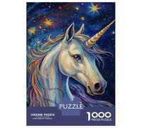 Puzzle Per Adulti 1000 Pezzi Starry Unicorn Majesty Puzzle Per Adulti Gioco Rompicapo Analisi E Logica Attività Divertenti A Casa 38x26cm/1000pcs