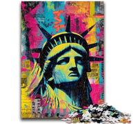 Puzzle per adulti 1000 pezzi Statua della Libertà Difficile da completare ma divertente e umoristico Unici regali di compleanno e 50x75cm
