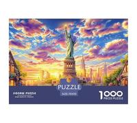 Puzzle Per Adulti 1000 Pezzi - Statua della Libertà_ New York Difficile | Gioco Relax Anti-Stress Con Stampa Nitida | Decorazione Unica Per Appassionati 70x50cm/1000pcs