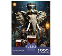 Puzzle Per Adulti 1000 Pezzi Steampunk Beer Elephant 2 Puzzle Per Adulti Giochi Rilassanti Decorazione Perfetta Regali Unici Per Compleanni E Occasioni Speciali 52x38cm/1000pcs
