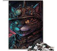 Puzzle per adulti 1000 pezzi Steampunk Cat Puzzle per adulti da 1000 pezzi, rompicapo fai da te impegnativo, gioco interattivo per famiglie (dimensioni 26x38cm)