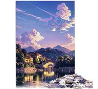 Puzzle per Adulti 1000 pezzi Stile Giapponese Giocattoli educativi di apprendimento Giochi di Famiglia 26x38cm Migliorare l'amore Tra Coppie