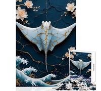 Puzzle per adulti 1000 pezzi Stingray Kintsugi Art Giocattoli antistress Regalo per compleanni Gioco rompicapo Attività divertenti a casa dimensioni 50x75cm