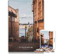Puzzle per adulti 1000 pezzi Stoccolma Bellissimo design Analisi del gioco e logica Regali di Babbo Natale segreto Dimensioni 38x26cm