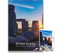 Puzzle per adulti 1000 pezzi Stonehenge gioco educativo ma divertente e umoristico giocattoli antistress dimensioni 50x75cm