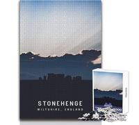 Puzzle per adulti 1000 pezzi Stonehenge Gioco educativo per famiglie Apprendimento Educativo Ottimo regalo Dimensioni 50x75cm