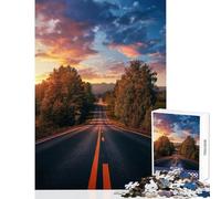 Puzzle per adulti 1000 pezzi Strada e nuvole Giocattoli antistress Idee regalo Gioco pratico Migliorare l'amore tra coppie Dimensioni 38x52cm