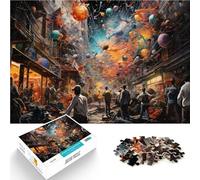 Puzzle per adulti, 1000 pezzi, strade affascinanti e colorati, puzzle difficile un'opera d'arte per un adolescente di 14 anni e oltre 50 x 75 cm