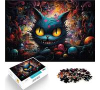 Puzzle per adulti, 1000 pezzi, strani gatti, città fantasy, giochi educativi per la casa, giocattoli fai da te, migliora la memoria per adolescenti dai 14 anni, 50 x 75 cm