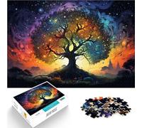 Puzzle per adulti, 1000 pezzi, strano albero del mondo colorato, puzzle fai da te, 26 x 38 cm