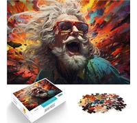 puzzle per adulti 1000 pezzi Strano colorato vecchio uomo Famiglia Gioco per e Grande Regalo per Giochi Adatto per e adolescenti 14 e fino 50x75cm