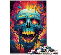 Puzzle per adulti, 1000 pezzi, strano scheletro, giocattolo educativo per alleviare lo stress, 26 x 38 cm, gioco impegnativo e gioco di famiglia