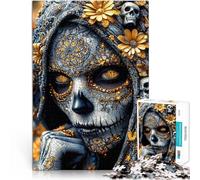Puzzle per adulti 1000 pezzi Sugar Skull Woman~ pädagogische Herausforderung Verbessern Sie das Gedächtnis75x50cm