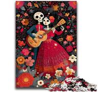 Puzzle per adulti 1000 pezzi Sugar Skull Woman per bambini dai 14 anni in su Gioco impossibile Regalo di compleanno di Natale 50x75cm