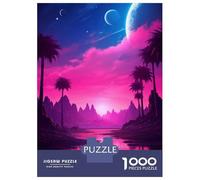 Puzzle Per Adulti 1000 Pezzi Sunset Synthwave Reverie Puzzle Per Adulti Gioco Rompicapo Migliora La Memoria Riduce Lo Stress Regali 52x38cm/1000pcs