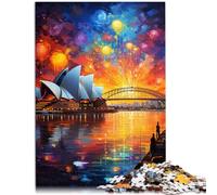 Puzzle per adulti 1000 pezzi Sydney Opera House Difficile e sfida Adatto per la decorazione del desktop 38 x 52 cm per adolescenti 14+