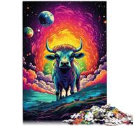 Puzzle per adulti 1000 pezzi Symphony Cow Family Activity Jigsaw 50 x 75 cm regali per amici e familiari a partire dai 14 anni in su