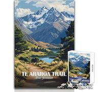 Puzzle per adulti, 1000 pezzi, Te Araroa Trail, paesaggio della Nuova Zelanda, giocattolo, gioco intellettuale, decorazione per la casa, regali di Babbo Natale segreto, dimensioni 38x52cm