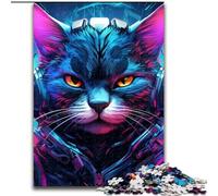 Puzzle per adulti, 1000 pezzi Tech Cat Puzzle per adulti 1000 pezzi Livello di abilità Principiante, Ottimi come regali di compleanno e per le feste (Dimensioni 50x75cm)