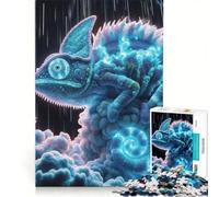Puzzle per adulti 1000 pezzi Tempesta Camaleonte gioco per famiglie migliora la memoria ideale come regalo per tutta la famiglia 50x75cm
