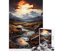 Puzzle per adulti 1000 pezzi Tempesta sulla Patagonia Giocattoli antistress Ottimo regalo per gioco educativo Lista dei desideri con Babbo Natale Dimensioni 38x52cm