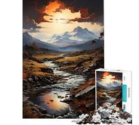 Puzzle per adulti 1000 pezzi Tempesta sulla Patagonia Puzzle da 1000 pezzi Decorazione per la casa Giocattolo Arte da parete Regalo di Natale Compleanno (38x52cm)