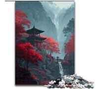 Puzzle per adulti 1000 pezzi Tempio in stile giapponese, adatti a persone dai 14 anni in su, giochi educativi, regali di Babbo Natale segreto (dimensioni 26x38cm)