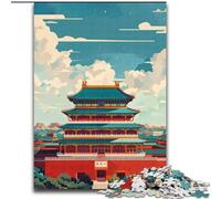 Puzzle per adulti 1000 pezzi Tempio proibito Adatto a persone dai 14 anni in su Gioco educativo Sfida Giocattolo Regalo per compleanni (50x75cm) 1000 pezzi