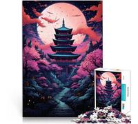 Puzzle per adulti 1000 pezzi Templi Giappone Gioco Stimolante Regali 26x38cm Regali per Amici e Famiglia per i 14 anni e più