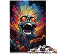 Puzzle per adulti 1000 pezzi teschio decorazione per la casa puzzle intelligenza cerebrale sfida giocattolo avvincente 26 x 38 cm