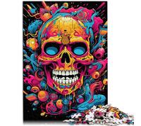 Puzzle per adulti 1000 pezzi teschio difficile e stimolante Aiuta il cervello ad allenare i giocattoli avvincenti e promuovere la pazienza 26 x 38 cm