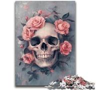 Puzzle per adulti 1000 pezzi Teschio Rosa per bambini dai 14 anni in su Gioca giocattoli perché è ideale come regalo per tutta la famiglia 26x38cm