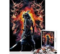 Puzzle per adulti 1000 pezzi Testa di samurai arrabbiato fai da te Giocattoli regalo di compleanno per gioco educativo Migliorare l'amore tra coppie (dimensioni 38x26cm)