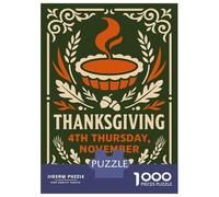 Puzzle Per Adulti 1000 Pezzi Thanksgiving Puzzle Giochi Rilassanti Offerta Regalo Di Compleanno Come Regali Per Tutta La Famiglia 52x38cm/1000pcs